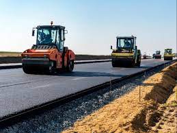 Road Asphalt Rollers in Action